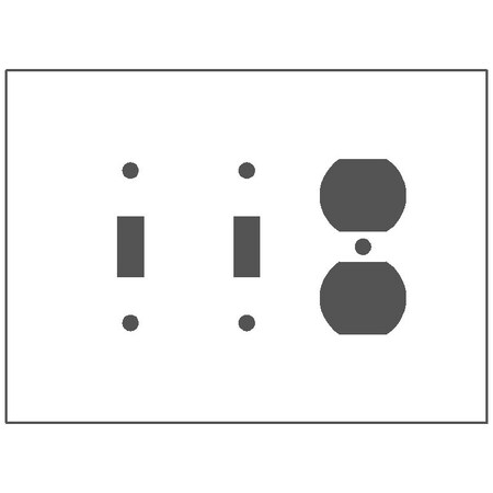 Mulberry Number of Gangs: 3 430 Stainless Steel, Satin Finish 97843